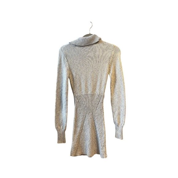 NWT Free People Mont Blanc Mini Sweater Dress Zip Up Collar Cable Knit Small - Picture 8 of 12